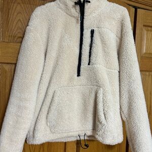 PINK Victoria's Secret Cream Sherpa Jacket
